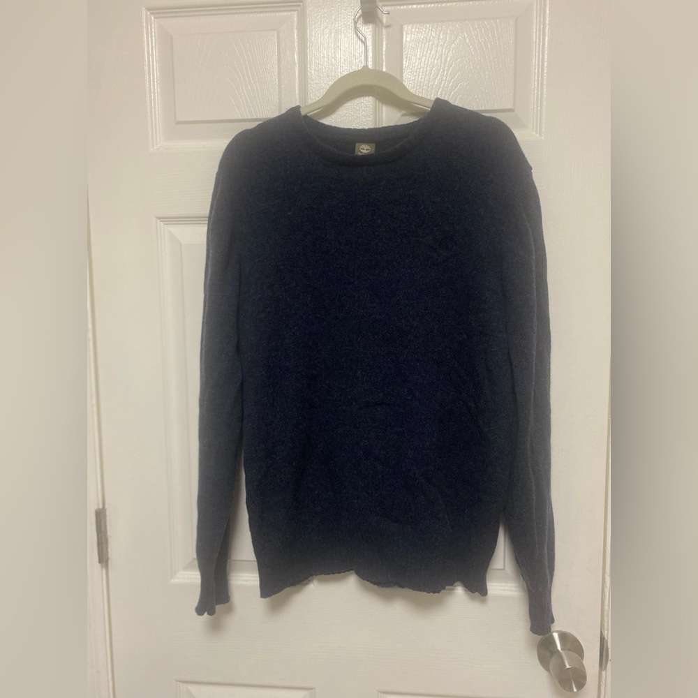 Timberland men’s Wool sweater crewneck blue Size Large